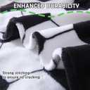 Soccer Blanket Soccer Gifts for Boys Girls 8-12 Coach Team Gifts Birthday Bedroom Stuff (Black White, 40x50 inch)