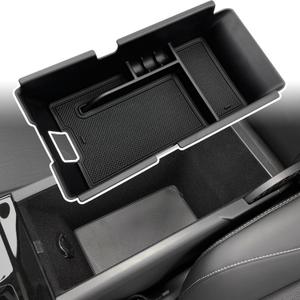 Compatible with Camry XLE or XSE 9th 2024 2025 & Camry LE SE 9th 2024 2025 Center Console Organizer Tray Accessories (Black)