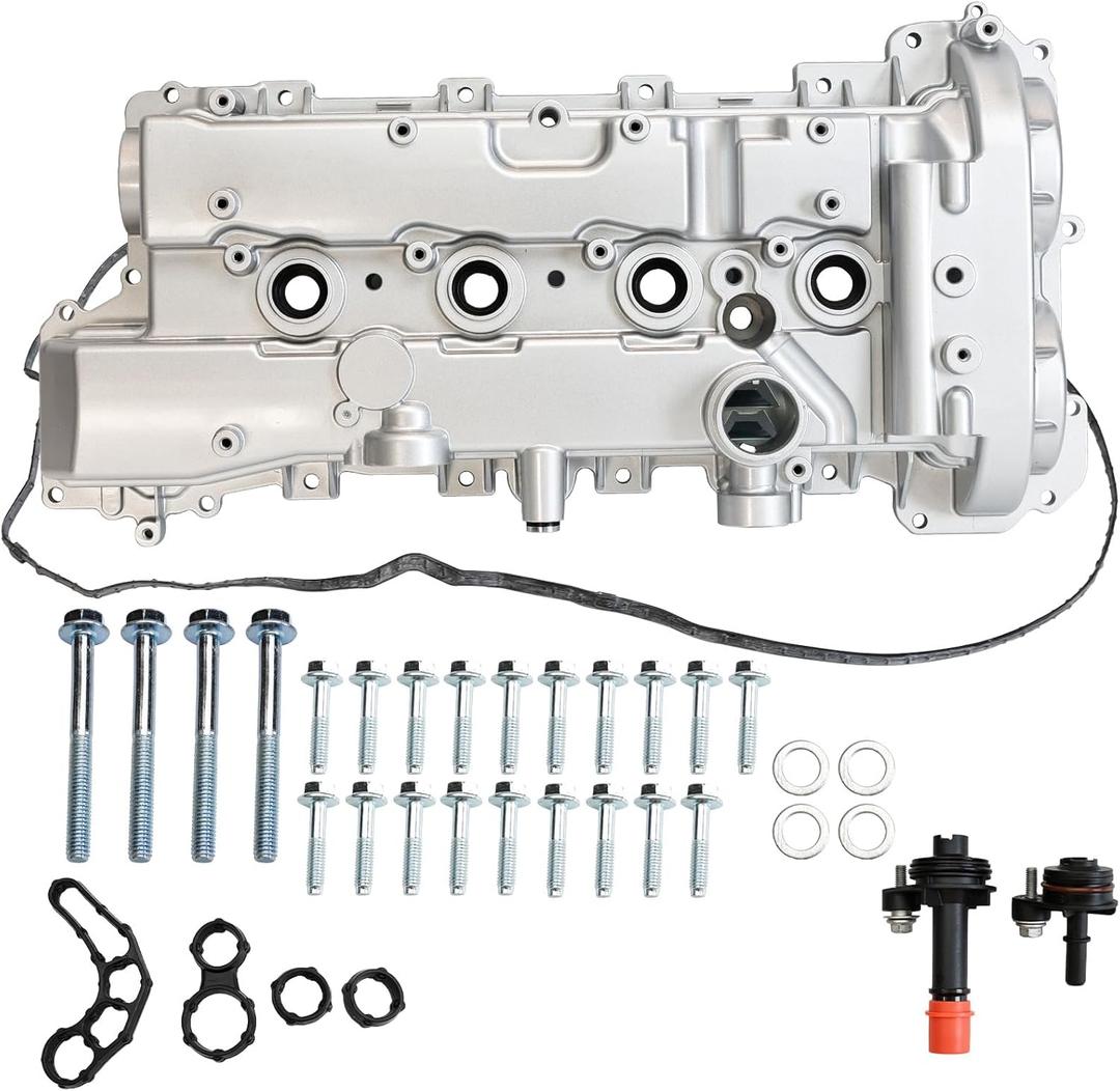 MITZONE Aluminum Valve Cover Compatible with Chevy Colorado Blazer Impala Malibu Cadillac ATS 2013-2022 Buick Envision Lacrosse 2017-2020 GMC Acadia Canyon 2015-2022 2.5L L4 12686424