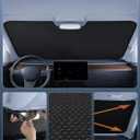 Autovir Windshield Sun Shade Fit for 2022-2024 2025 2026 Toyota Tundra | Sunshade, Front Car Window Shades Sun Visor, Blocks UV Rays & Heat, Car Accessories