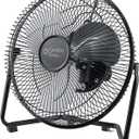 Comfort Zone 9-Inch High-Velocity Desk Fan, All-Metal 3-Speed Turbo Air Circulator with 180 Tilt, Quiet Small Table Fan for Office, Bedroom, and Home, Fully Assembled, ETL Listed