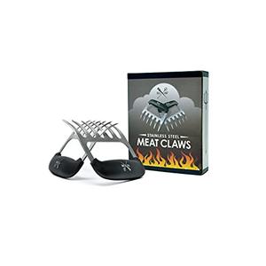 Grill Gods Meat Claws - Stainless Steel Smoker Accessories - Ultra-Sharp Meat Shredder will Easily Tear up Pulled Pork, Chicken, and Brisket - with Heat Resistant Handles 2 Pcs