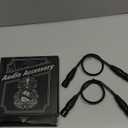 Cable Matters 2-Pack Premium Short XLR to XLR Cables - 1ft, Male to Female Microphone Cable, Oxygen-Free Copper (OFC) Mic Cord, Black