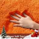 Ophanie Orange Fall Rugs for Bedroom Living Room, Fluffy Fuzzy Furry Carpet, Plush Soft Shaggy Bedside Indoor Floor 4x6 Area Rug for Kids Girls Boys Baby Teen Dorm Nursery Home Decor Aesthetic