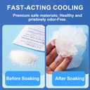 Self-Absorbing Ice Pack,Ice Pack Sheets for Coolers,Disposable Ice Cold Pack,Instant Cooling,Ice Mat Cube Sheets for Pain Relief and Cold Compresses (100 Pcs)