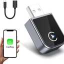 Wireless CarPlay Adapter for iPhone 2025 Upgrade, Mini Size, Convert Wired to Wireless, Plug & Play, Zero Latency, USB A & C Compatible, Works with 2015+ Cars & iPhone 6+