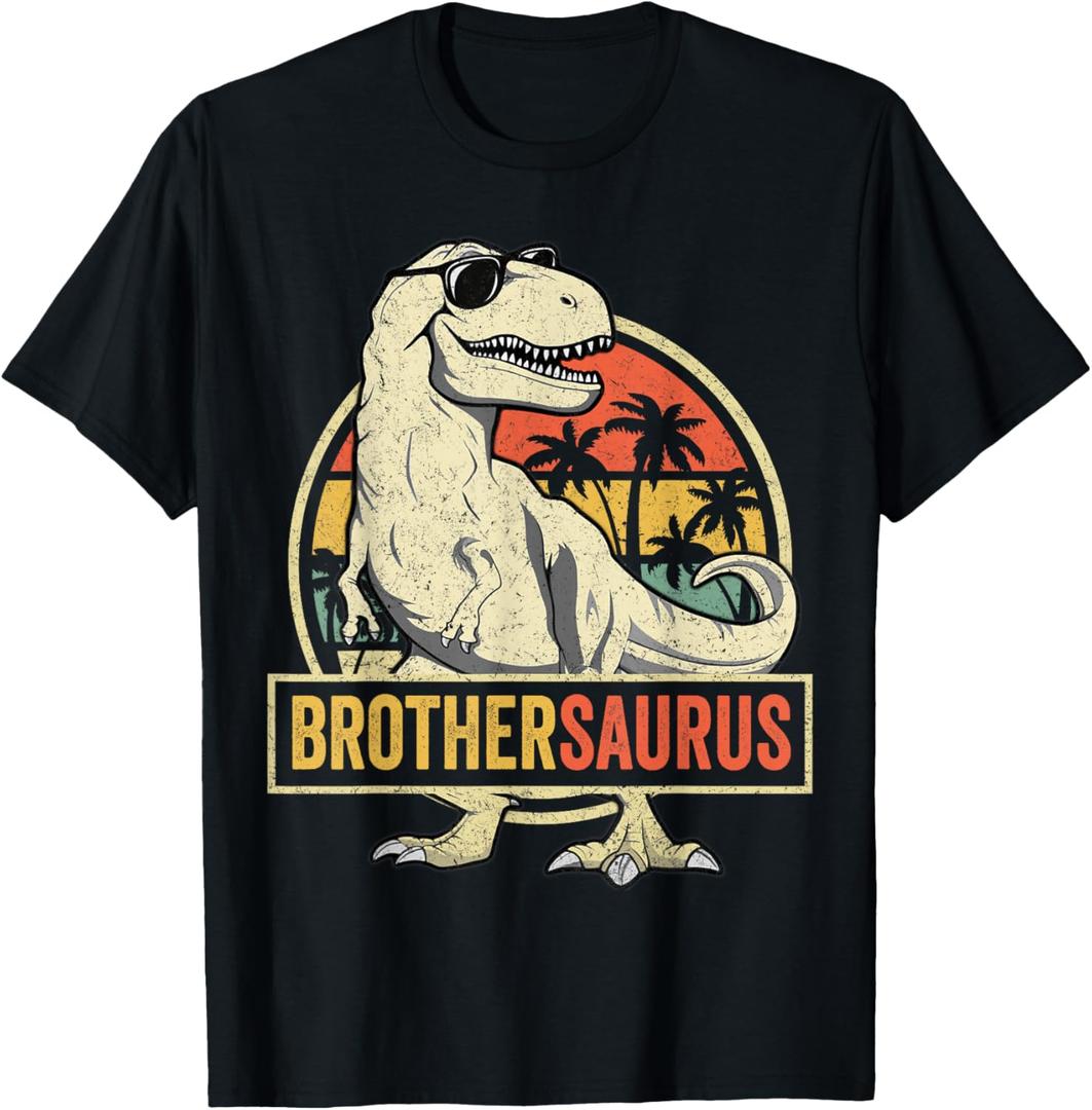 Brothersaurus T rex Dinosaur Brother Saurus Family Matching T-Shirt S
