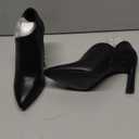 Coutgo Womens Pointed Toe V Cut Ankle Boots Kitten Heel Office Side Zip Booties Size 7