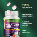 Built by Nature Melatonin 10 mg Melatonin Sleep Gummies Alternative for Adults - Extra Strength Drug Free Sleeping Support Strawberry Flavor Sleep Aid, Naturally Flavored 360 Chewable Tablets BB Jun 22 2028