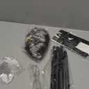 WILLBOND 8 Pcs Old Man Costume Kit Grandpa Costume Kit Old Man Wig Cane Glasses Faux Eyebrows Beard Suspenders Bow Tie for Cosplay(Dark Gray)