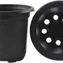 Kinglake 100 Pcs 4" Plastic Plants Pots Black