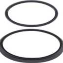 Car Front Rear Emblems Ring Trim Cover Compatible with Subaru Crosstrek 2024 2025 Rear Trunk Tailgate Emblem Badge Logo Cover Front Hood Grille Circle Ring Center Logo Decorative Cover ABS Accessories (Matte Black)