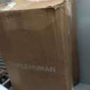 simplehuman 45 Liter / 12 Gallon Rectangular Kitchen Step Trash Can with Soft-Close Lid, Black Plastic