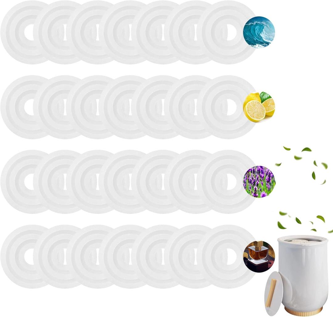 Demissle Replacement Fragrance Scented Pads Disc Fresh Oil Refill Pad for Towel Warmer Bucket (48 Pcs)