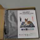 Large Dog Heating Pad 36x24 in with Smart Thermostat Switch and Power Line Protection Tube,Obtained MET and UL Dual Certification,Waterproof Pet Heating Pad for Dogs,with Plush Fabric Cover