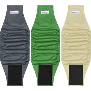 3 Pack Dog Diapers Male Reusable, High Absorbing Washable Dog Wraps, Male Dog Belly Band for Dogs with Incontinence or Frequent Urination(Large, White)