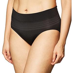 Warner's womens Warners Womens No Pinching, No Problems® Dig-free Comfort Waist Smooth and Seamless Hipster Ru0501p,Black, L