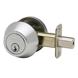 Copper Creek DB2410PS Single Cylinder Deadbolt, Polished Stainless, Key Lock