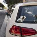 2 x (3PCS) Raccoon Peeking Around Wall Sticker  I Saw That Funny Meme Vinyl Decal, Waterproof for Car, Laptop, Wall, Window, Bumper, Phone and More - 5 Inch