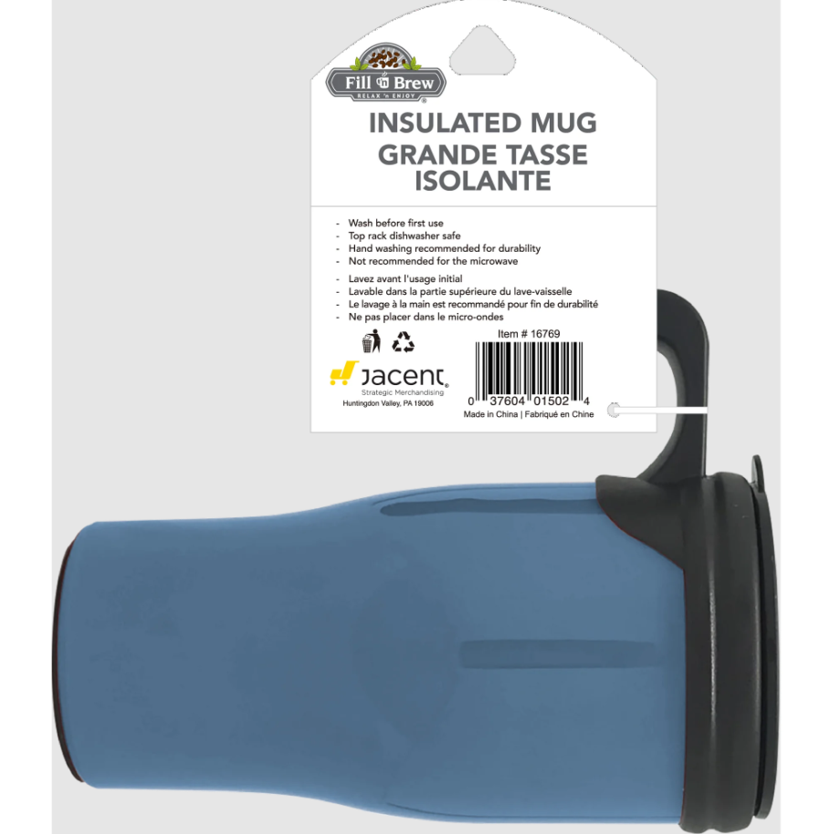 Jacent Insulated Mug 16 Ounce Blue