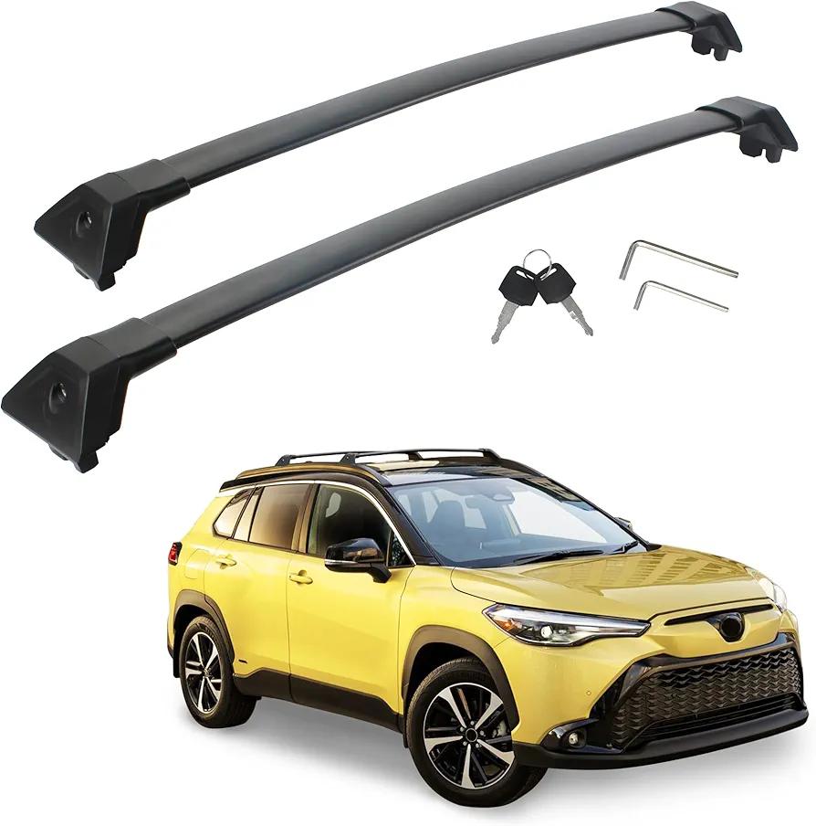 Roof Rack Crossbars Replacement for Toyota Corolla Cross 2022-2025 Max 260 LB Loading Weight Aluminum Body with Anti-Theft Lock Mechanism (NOT FIT L/Hybrid) Roof Rack Crossbars Replacement for Toyota Corolla Cross 2022-2025 Max 260 LB Loading Weight Aluminum Body with Anti-Theft Lock Mechanism (NOT FIT L/Hybrid)