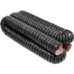 NOWBALL 3in Automotive Air Duct Hose, Length 3 Meter-10ft, 3" Silicone Flexible Cooling Ducting, 76mm High Heat Brake Exhaust Hose for Car, Garage, Dryer Air System Black