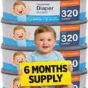 Compatible with Diaper Genie Pails, 4Pack, 1280 count