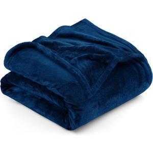 Utopia Bedding Fleece Blanket Queen Size Grey 300GSM Luxury Anti-Static Fuzzy Soft Microfiber Bed Blanket (90x90 Inch)