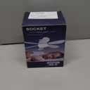 Ceiling Fan with Light and Fan, Easy-to-Install Ceiling Fan Features LED Lighting and Remote Control Suitable for Bathrooms, Kitchens, Bedrooms, and Living Rooms (White)