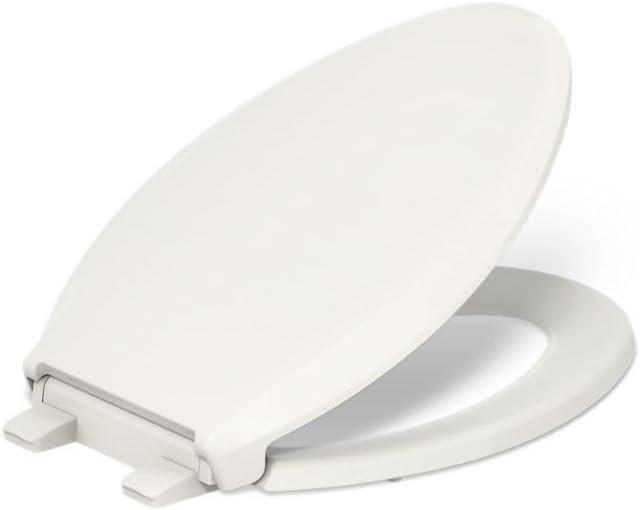 KOHLER CACHET Nightlight Soft Close Toilet Seat Elongated, ReadyLatch, Grip-Tight Hardware, Biscuit