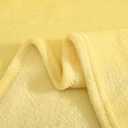 Light Yellow Fleece Throw Blanket 60"x80" Super Soft Flannel Blanket Warm Fuzzy Reversible Throw Blanket for Couch Bed Sofa 
