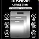 Titanium Cutting Boards for Kitchen, 100% Pure Titanium Cutting Boards, Cutting Board Double Sided Food Grade, Perfect for Sushi, Meat, Vegetables & Meal Prep – Easy To Clean