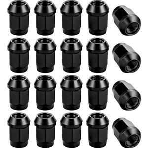 Zpana 20PCS Car Bulge Acorn Lug Nuts, M14 x 1.5 Steel Close End Vehicle Wheel Bulge Acorn Lug Nut, Automotive Tire Replacement Accessories, Compatible with Lacrosse (Black)