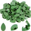 60 Pieces Plant Climbing Wall Fixture Clips with 72 Pieces Acrylic Adhesive Sticker Leaf Fixer Invisible Wall Vines Fixing Clips Self-Adhesive Hook Plant Vine Traction for Indoor Outdoor Decoration