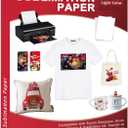 Seogol Sublimation Paper 13 x 19 Inches 100 Sheets 125gsm, for Inkjet Printer with Sublimation Ink Epson, Sawgrass, Ricoch, Heat Transfer Sublimation for Mugs T-shirts Light Fabric