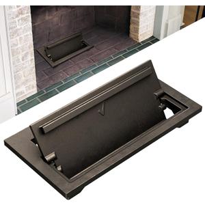 Cast Iron Fireplace Ash Dump Door, Fireplace Cover for Easy Ash Cleanup, Ideal for Living Rooms, Bedrooms, Patios, and Public Spaces, Black