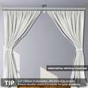 8FT Acrylic Curtain Rod Set for 96"windows, 1 1/2" Diameter Clear Acrylic Curtain Rod With Twenty Curtain Rings. Three Gold Yellow Wall Mounted Brackets. Modern & Clear Look.