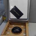 SMIRLY Plastic Cutting Board Set with Holder 3 Pieces, Non-Slip Dishwasher Safe Chopping Boards for Kitchen, Black & White