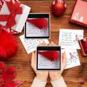 6 Sets Lucky Red Cardinal Bid with Card and Gift Box - Small Good Luck Charms Ornament Christmas Cardinals Decor, Memorial Sympathy Gifts for Women Men