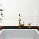 Kitchen Sink Splash Guard 30 in: AHA HOMEWARE Faucet Mat for Kitchen Sink 2 holes for Soap Dispenser with DIY Cutting Toolkit (Black)