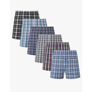 JupiterSecret Men's Underwear Woven Boxers for Men Pack Cotton Boxer Shorts Elastic Waistband XL Pack of 10