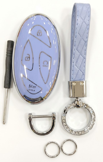 For Hyundai Ioniq 6 Grandeur GN7 KONA 2023 2024 Key Fob Cover with Keychain