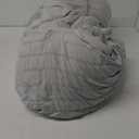 AveLom Seersucker Full Comforter Set, 80x90, Light Gray, 3 Pieces - 100% Microfiber, Soft Washed, Down Alternative, Chic Seersucker Design, Easy Care, Pet Friendly
