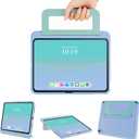 INFILAND Kids Case for iPad A16 11 Inch 2025 (11th Gen), iPad 10th Generation (10.9 Inch 2022), Durable Soft Shockproof Stand Protective Cover with Handle (Blue)