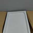 5pcs Stackable White Plastic Trays, 18" Long