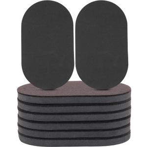 8PCS Furniture Sliders, 3-1/2" x 6" Oval Sliders for Hardwood Floors, Furniture Moving Pads for Heavy Duty Furniture, Movers Sliders - Glide Your Furniture Easily!
