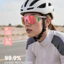 Lamicall 24g Polarized Sports Sunglasses for Men Women - UV400 Protection Sun Glasses for Baseball Running Cycling Driving