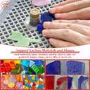 Stained Glass Grinder, Portable Glass Grinder Art Grinding Tool with 5/8" Diamond Grinder Bit