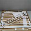 BalanceFrom Easy Walk-Thru Baby and Pet Safety Gate with Hold-Open and Auto-Close  Adjustable Steel Barrier for Stairs, Doorways, and Hallways, No Drilling Installation (30-inch Tall, White)