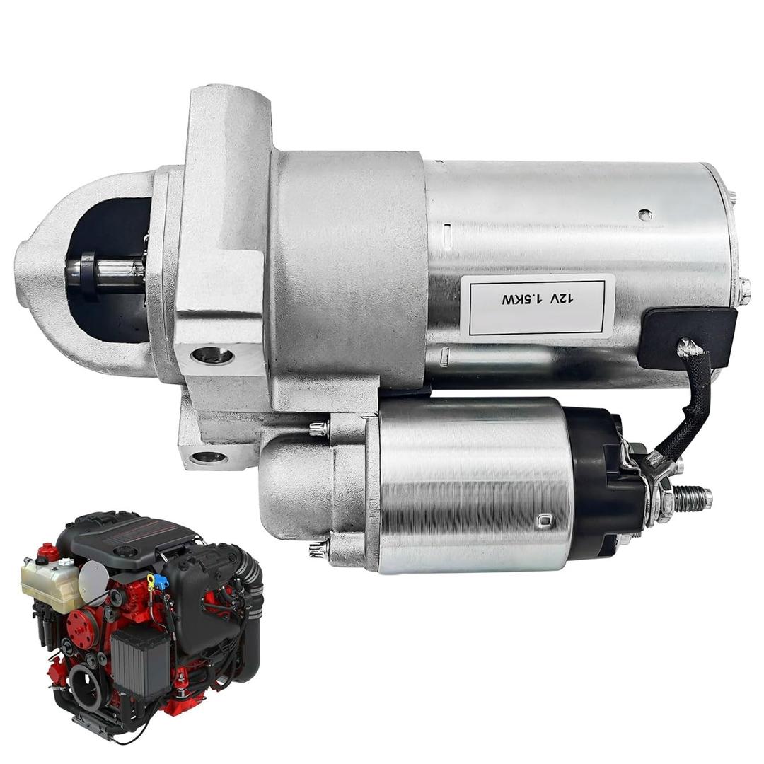 21677590 24074116 Starter Motor Assembly Fits for Volvo Penta Engine V6-200 V6-240 V6-280 V8-300 V8-350 V8-380 V8-430 4.3L 6.2L 11T 12v 1.5kw